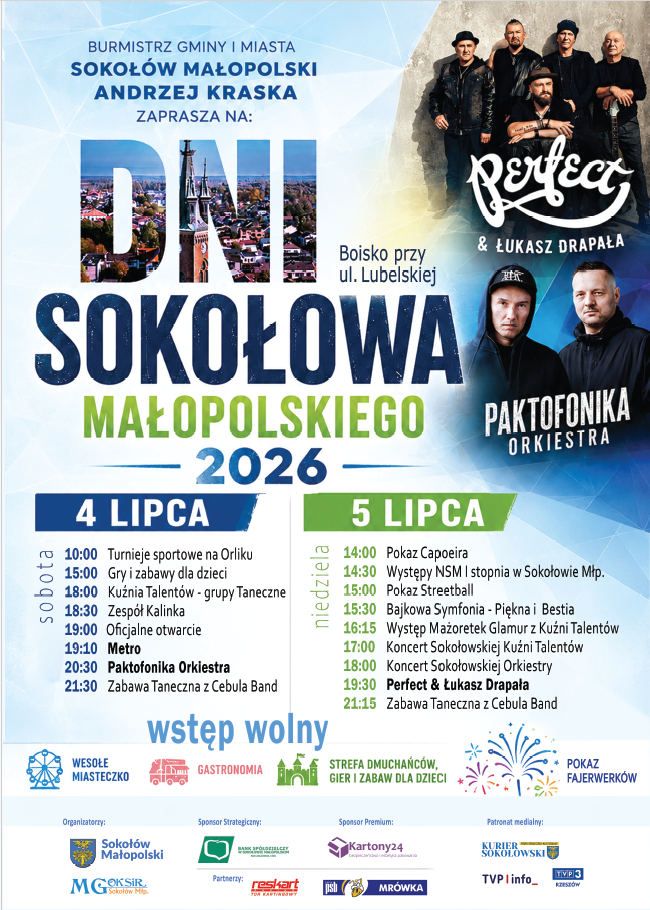 plakat dni sokolowa 2026