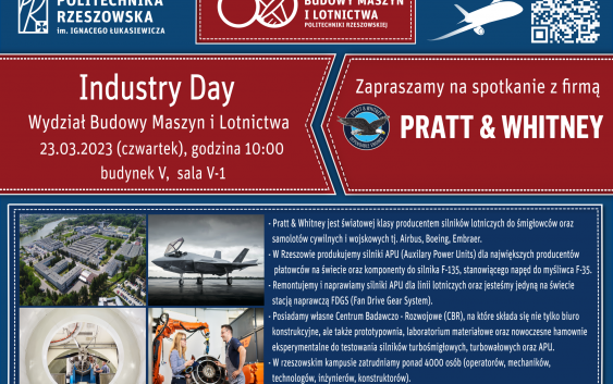 Industry Day z Pratt & Whitney w PRz